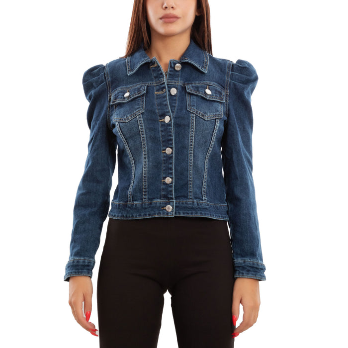 immagine-2-toocool-giacca-di-jeans-donna-denim-maniche-sbuffo-it-5709