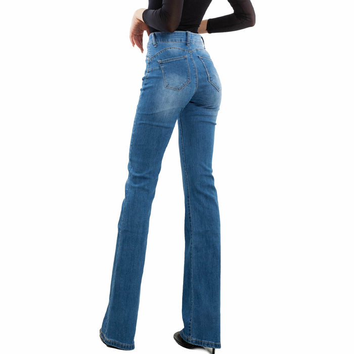 immagine-2-toocool-jeans-donna-pantaloni-campana-k6616