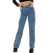 immagine-2-toocool-jeans-donna-pantaloni-vita-alta-cargo-kw-76