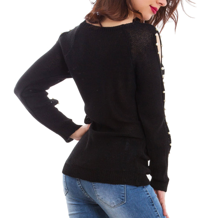 immagine-2-toocool-maglia-donna-traforata-perle-gi-1812