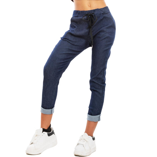 immagine-2-toocool-pantaloni-baggy-denim-casual-laccio-in-vita-ms-3378