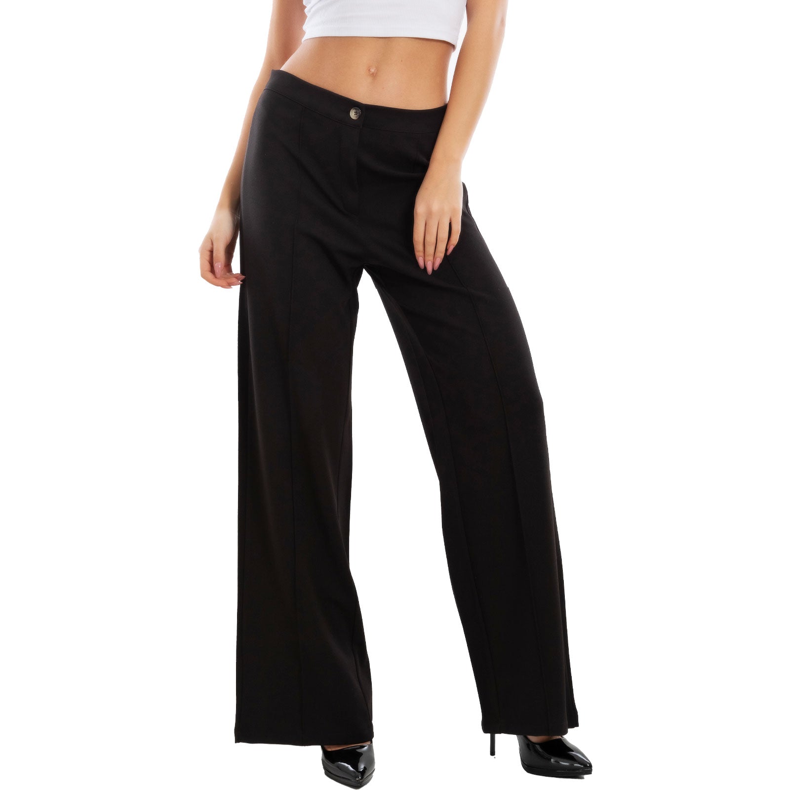 immagine-2-toocool-pantaloni-donna-palazzo-bottone-vi-5003