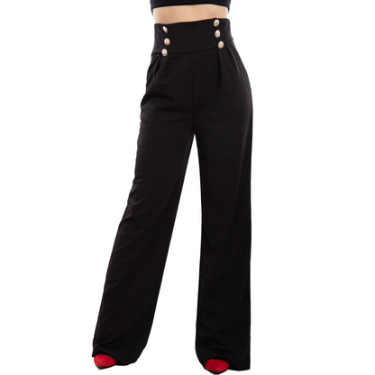 immagine-2-toocool-pantaloni-donna-palazzo-bottoni-pinces-vb-2300