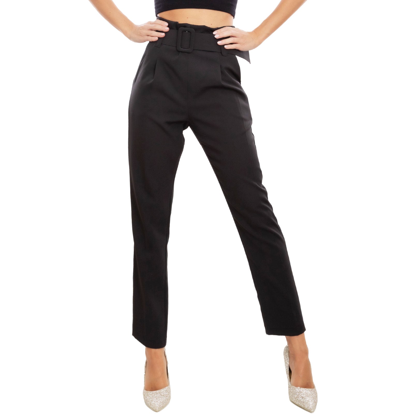 immagine-2-toocool-pantaloni-donna-vita-alta-cintura-pinces-vi-3698