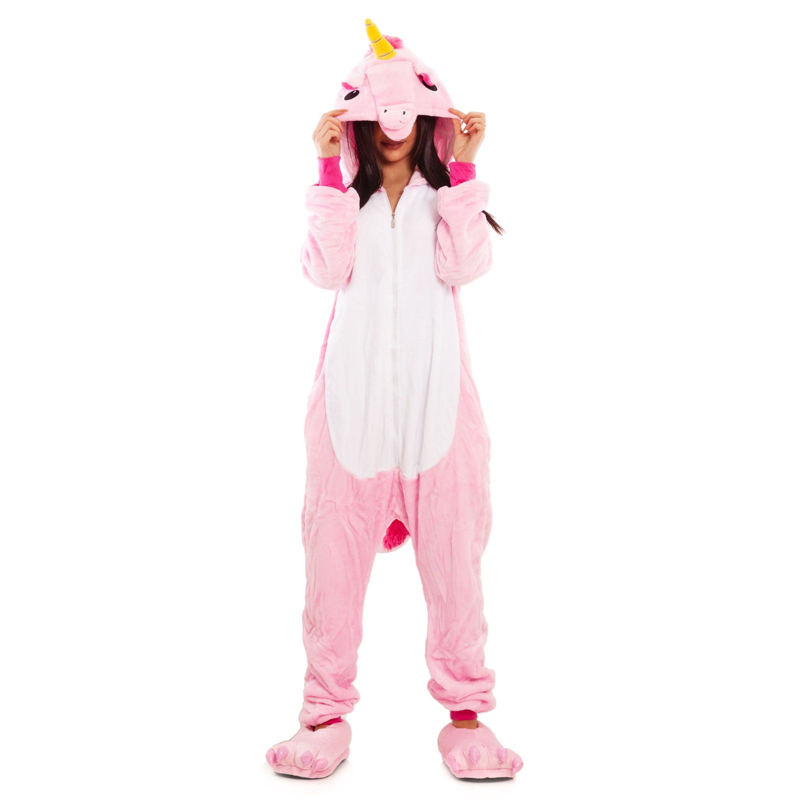 Pigiama Bambina Ragazza Kigurumi Onesie Unicorno Ciabatte M007