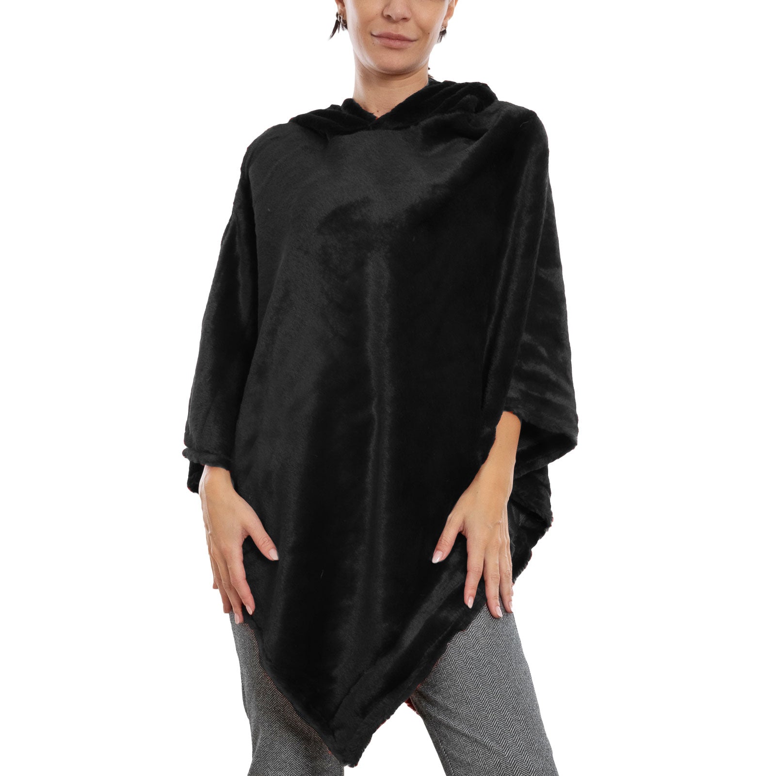 immagine-2-toocool-poncho-donna-mantella-eco-pelliccia-cappuccio-xsd-708