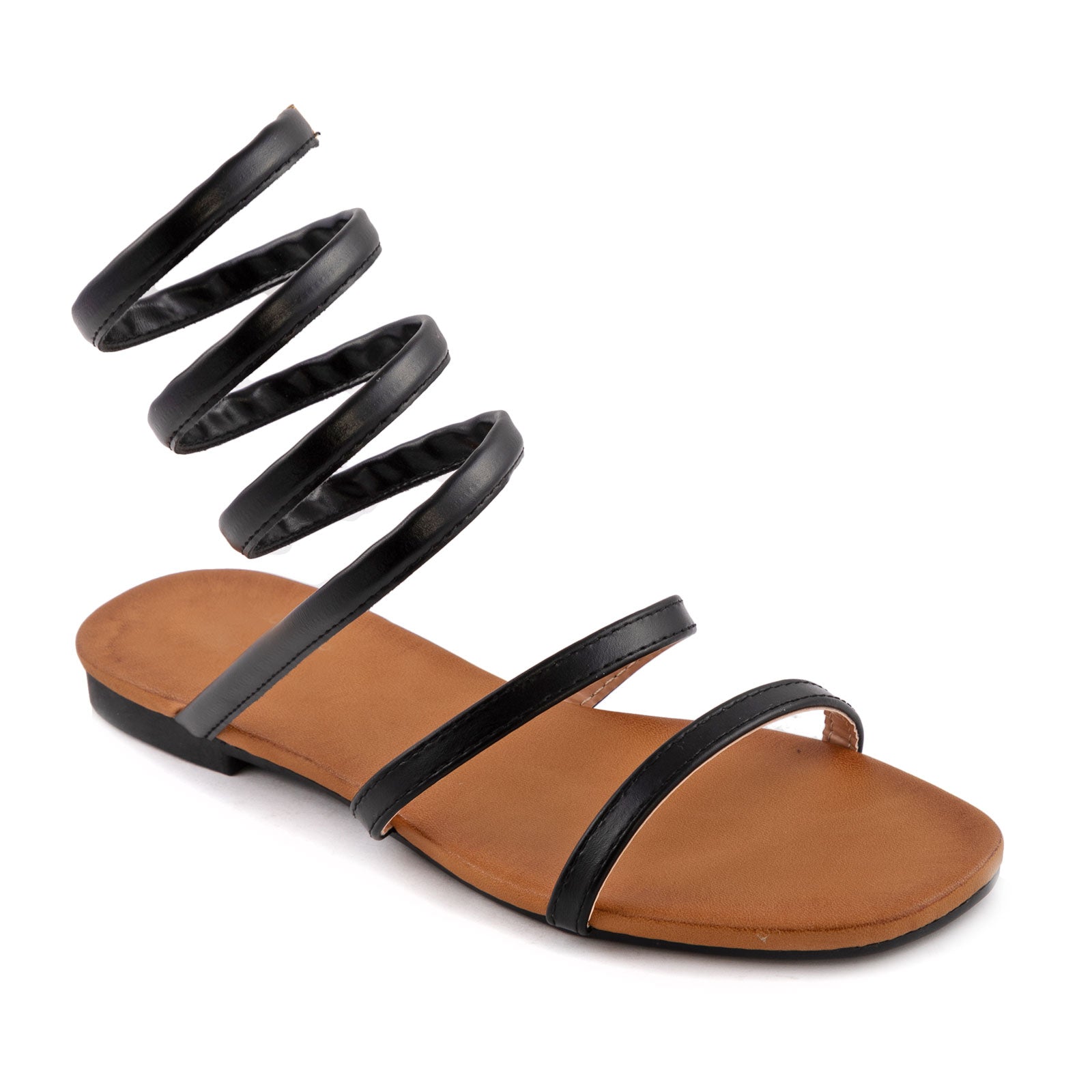 Toocool Sandali Donna Stile Gladiatore – Cinturini E Fibbie Argentate, Chiusura Lampo, Tacco Piatto