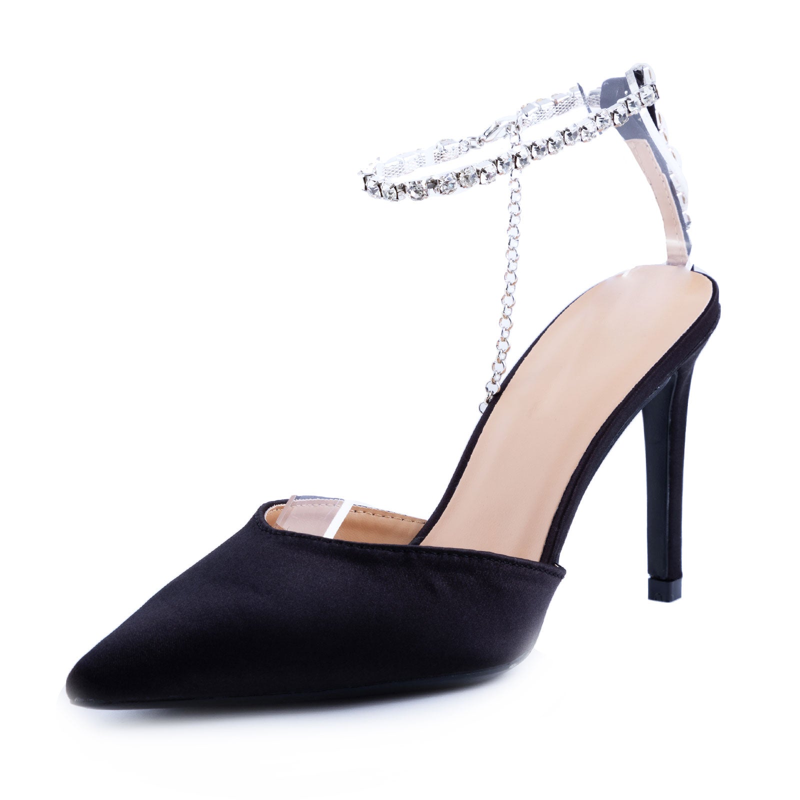 Sandali Donna Scarpe Sabot Cinturino Strass M516 – Toocool