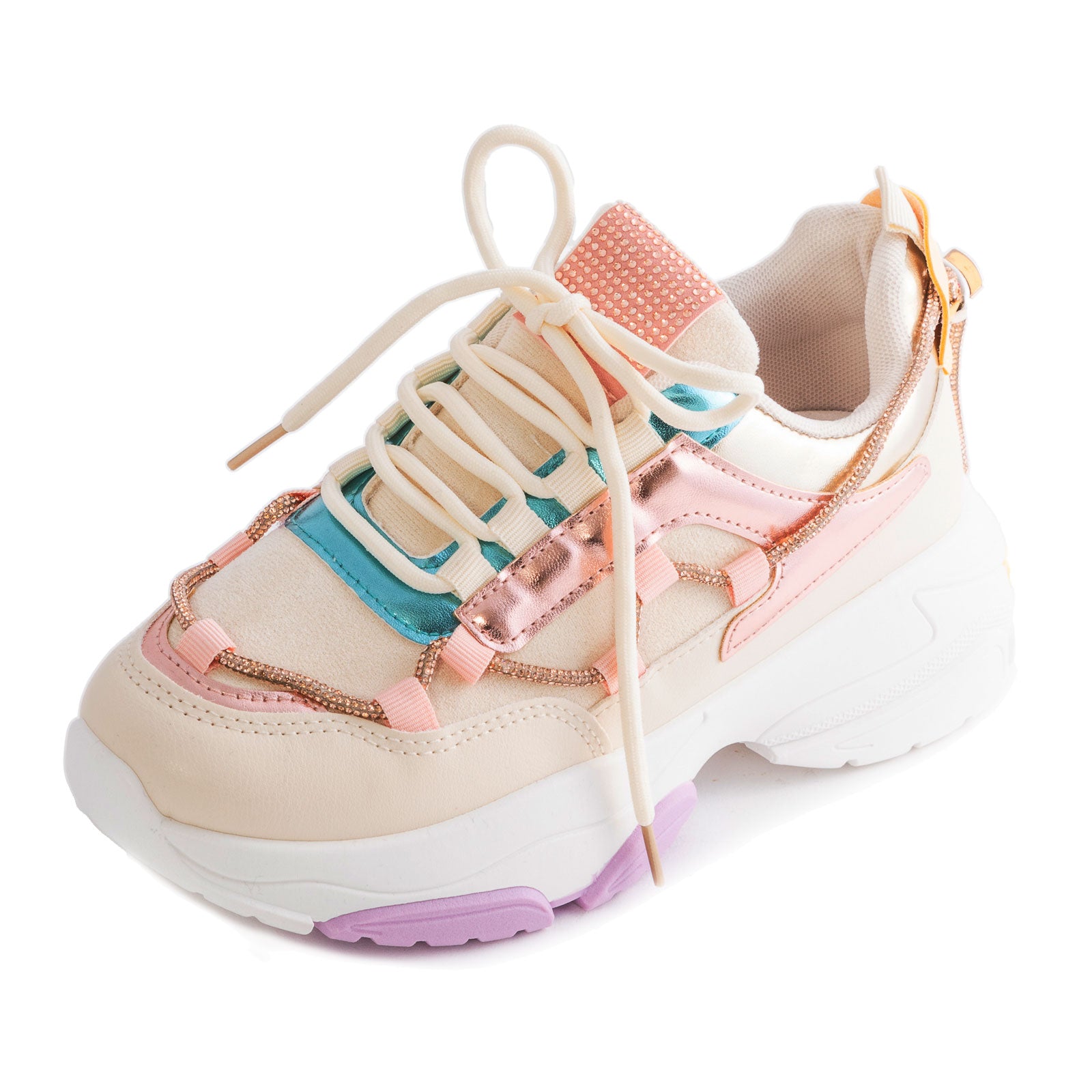 Sneakers Donna Scarpe Sportive Strass N01