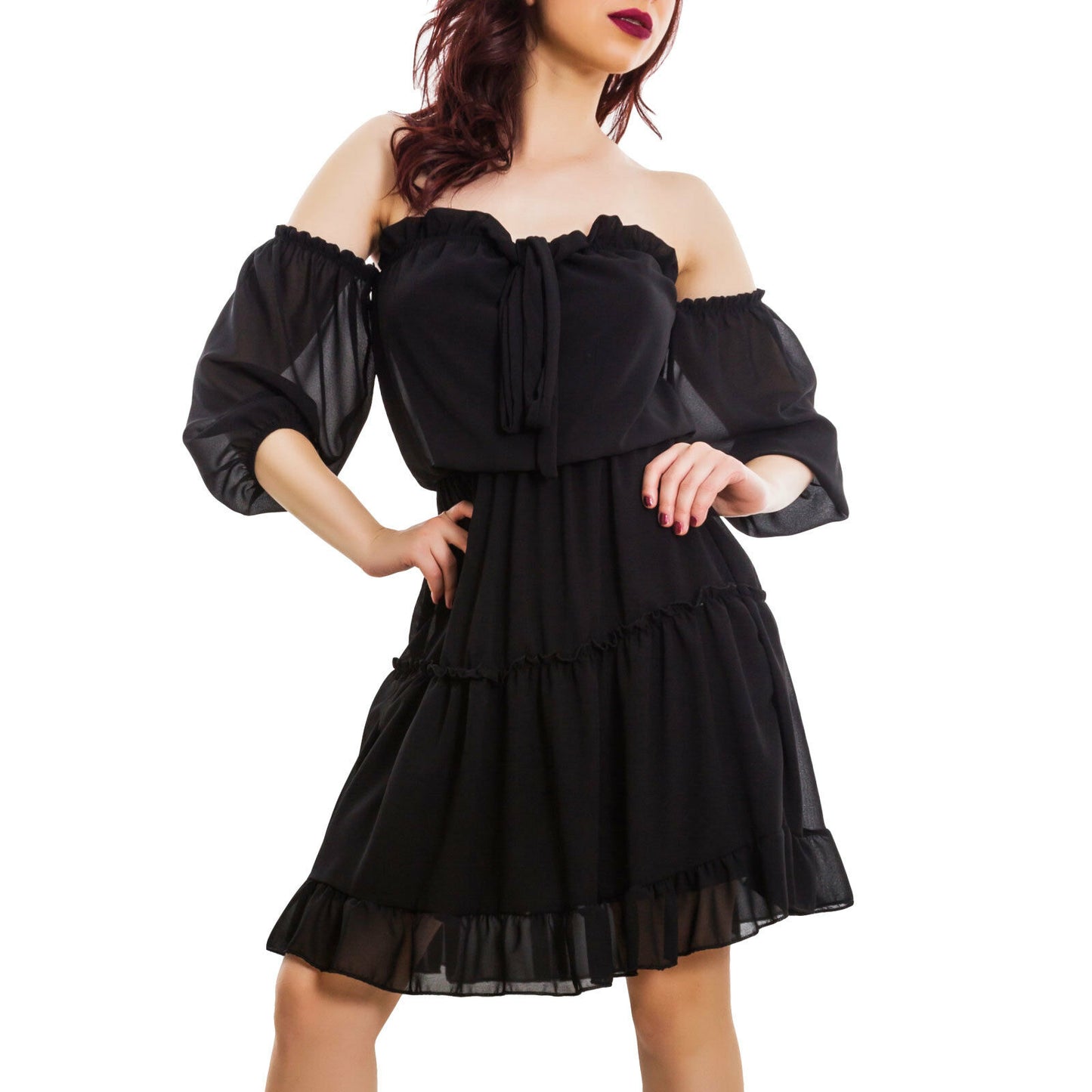 immagine-2-toocool-vestito-donna-abito-chiffon-vb-2388
