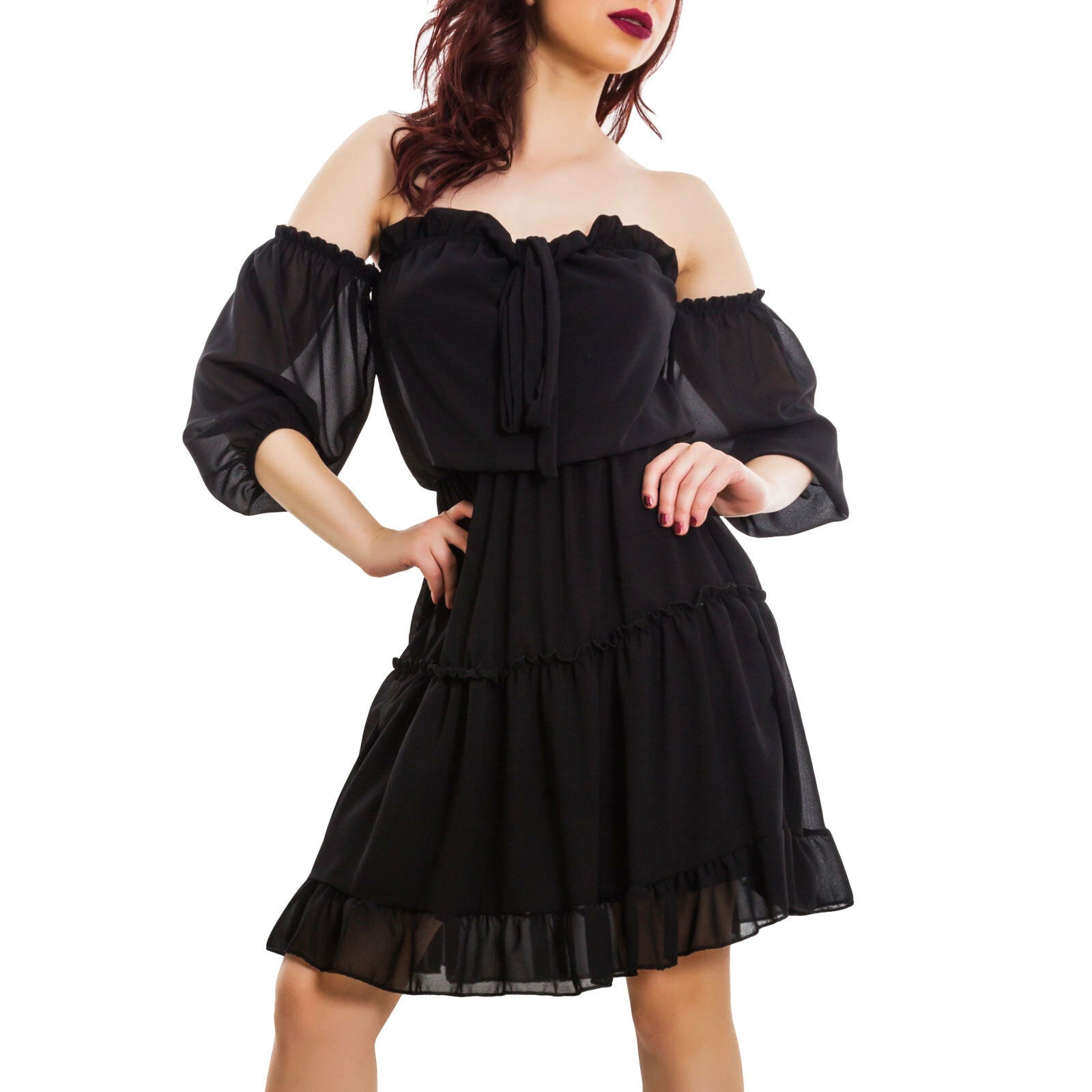 immagine-2-toocool-vestito-donna-abito-chiffon-vb-2388