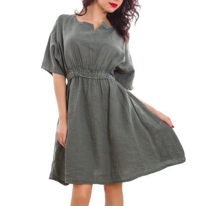 immagine-2-toocool-vestito-donna-lino-estivo-cj-2607