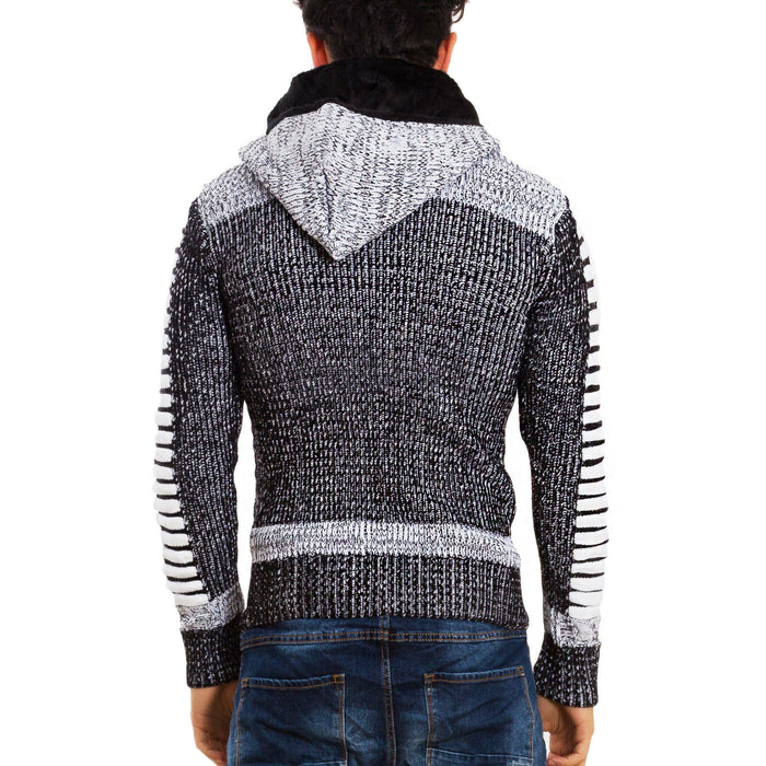 immagine-24-toocool-cardigan-uomo-cappuccio-ecopelliccia-b317