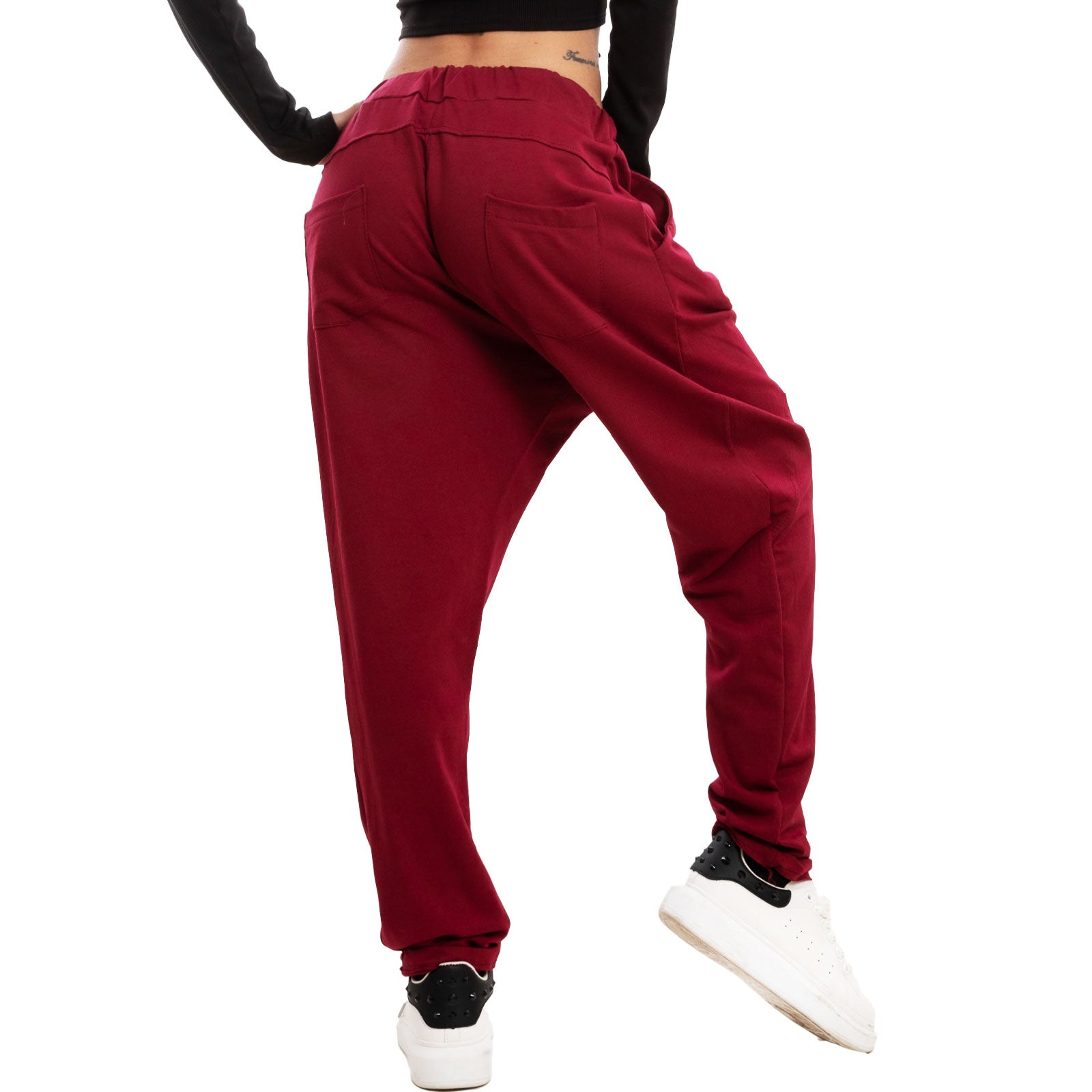 Pantaloni Harem Donna Larghi - In Poliestere, Comodi Per Yoga, Pilates E Casual - Foto 9