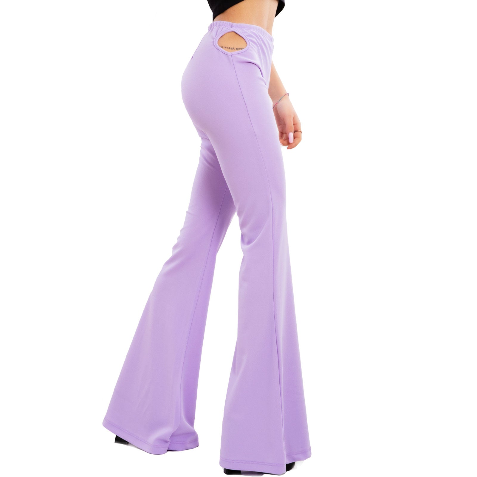 Tuta Intera Tute A Zampa Di Elefante Pantaloni Donna Campana Oblò