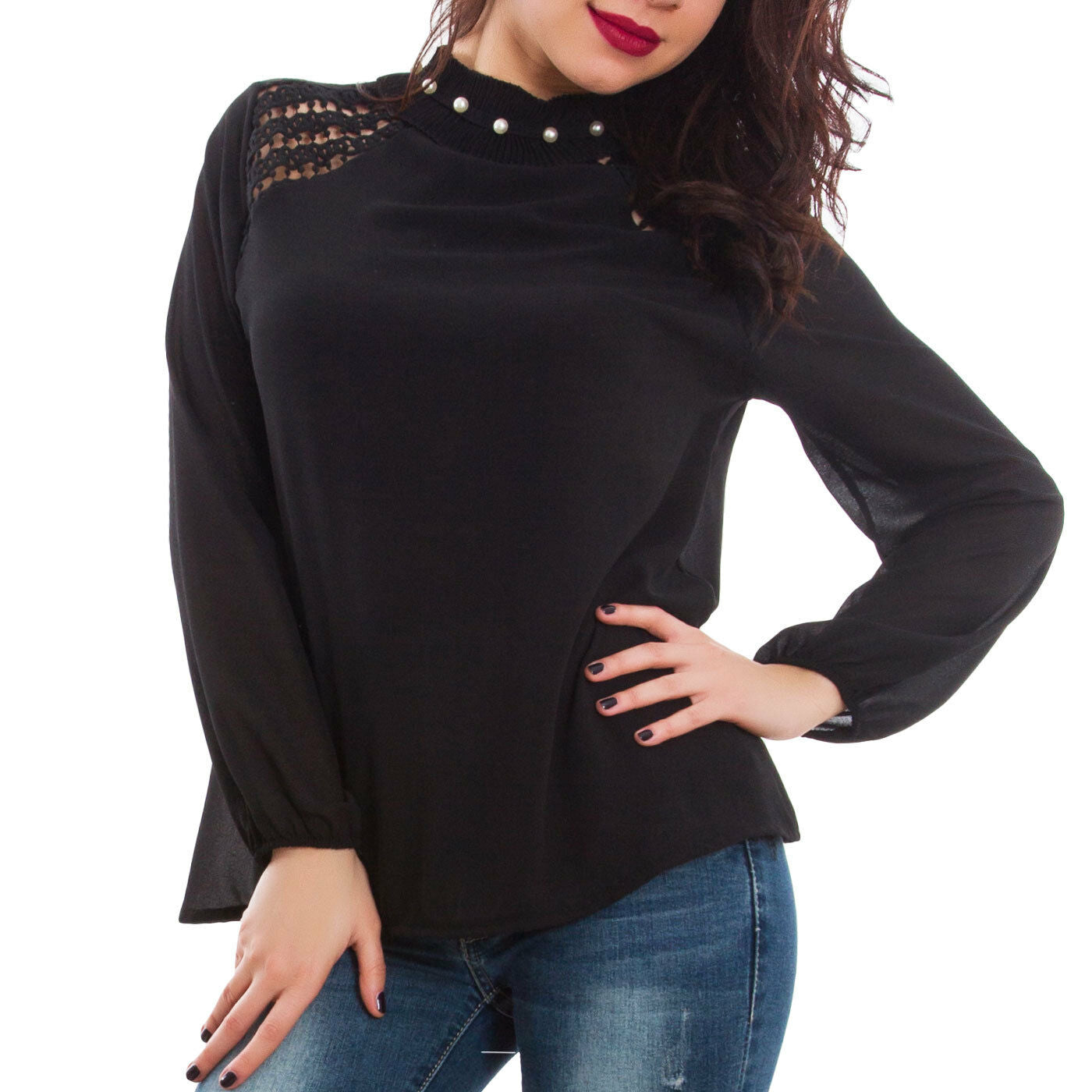 immagine-3-toocool-blusa-donna-velata-collo-wd-2261
