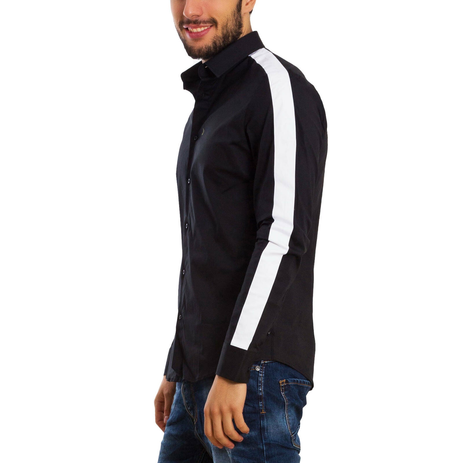 immagine-3-toocool-camicia-uomo-bicolore-elegante-cg-3030