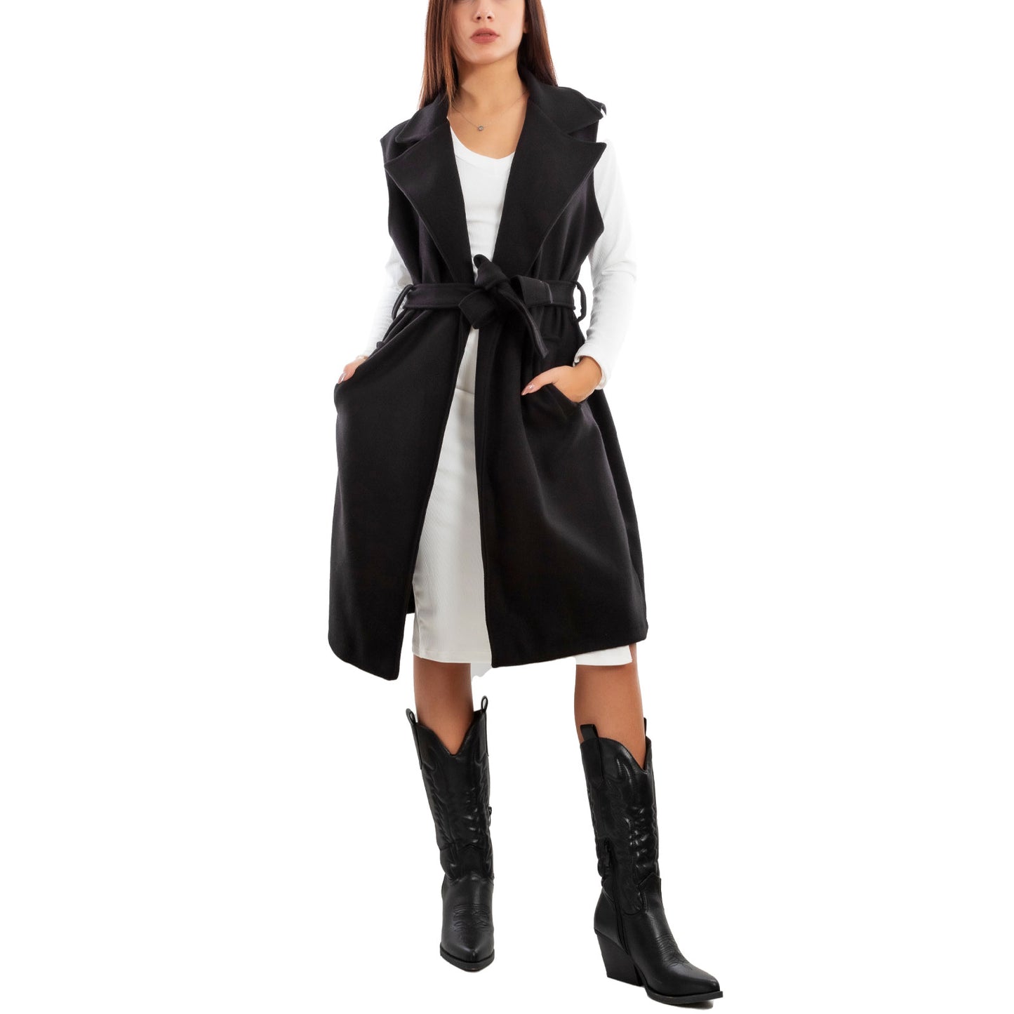 immagine-3-toocool-cappotto-panno-donna-senza-maniche-vb-3276