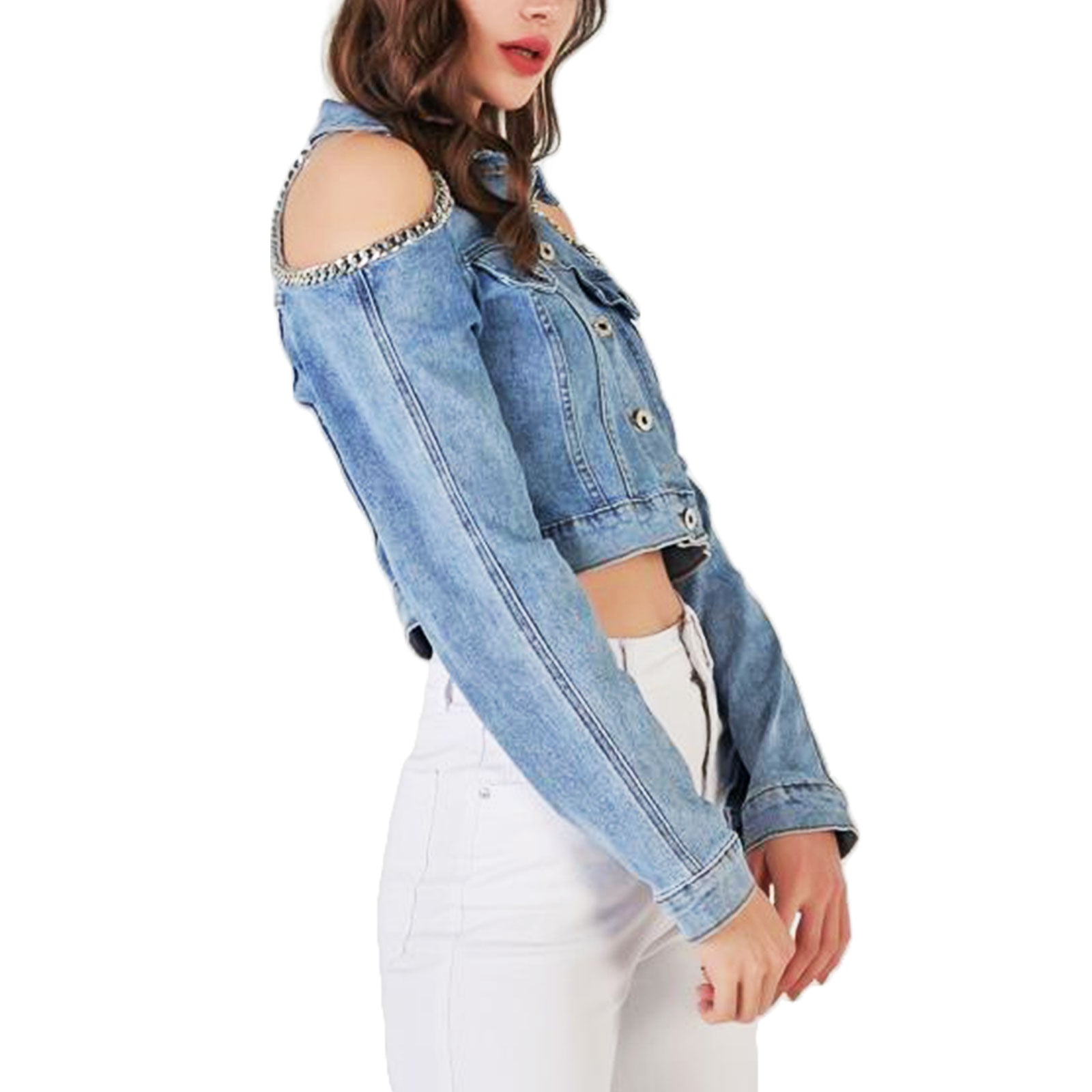 Toocool - Giacca Donna Jeans Corto Giacchetto Giubbino Giubbotto Toocool - Giacca Donna Jeans Corto Giacchetto Giubbino Giubbotto