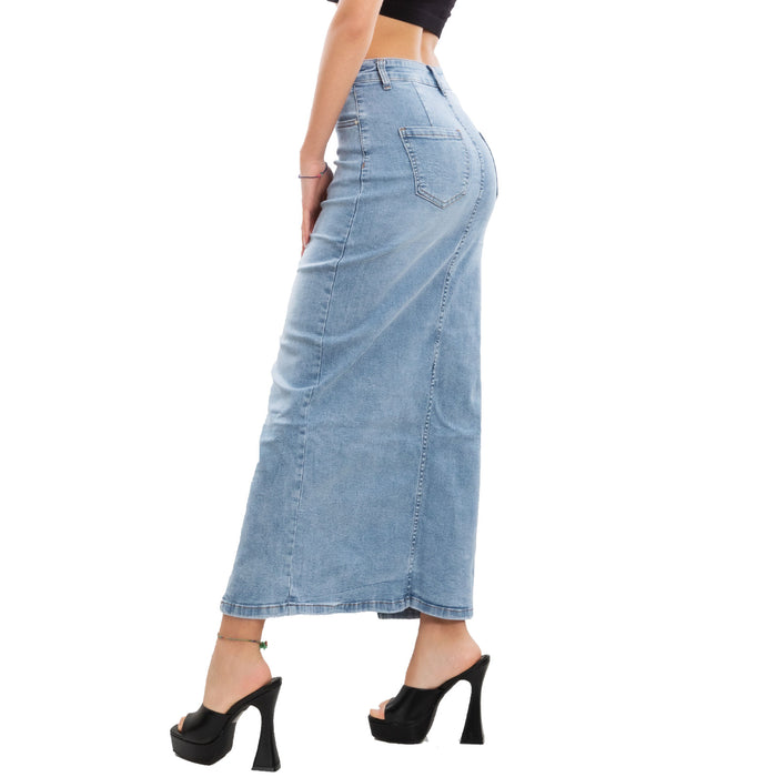 immagine-3-toocool-gonna-lunga-longuette-jeans-spacco-frontale-wh-101
