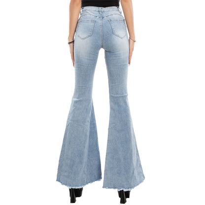 immagine-3-toocool-jeans-donna-pantaloni-zampa-campana-sfrangiati-l3696