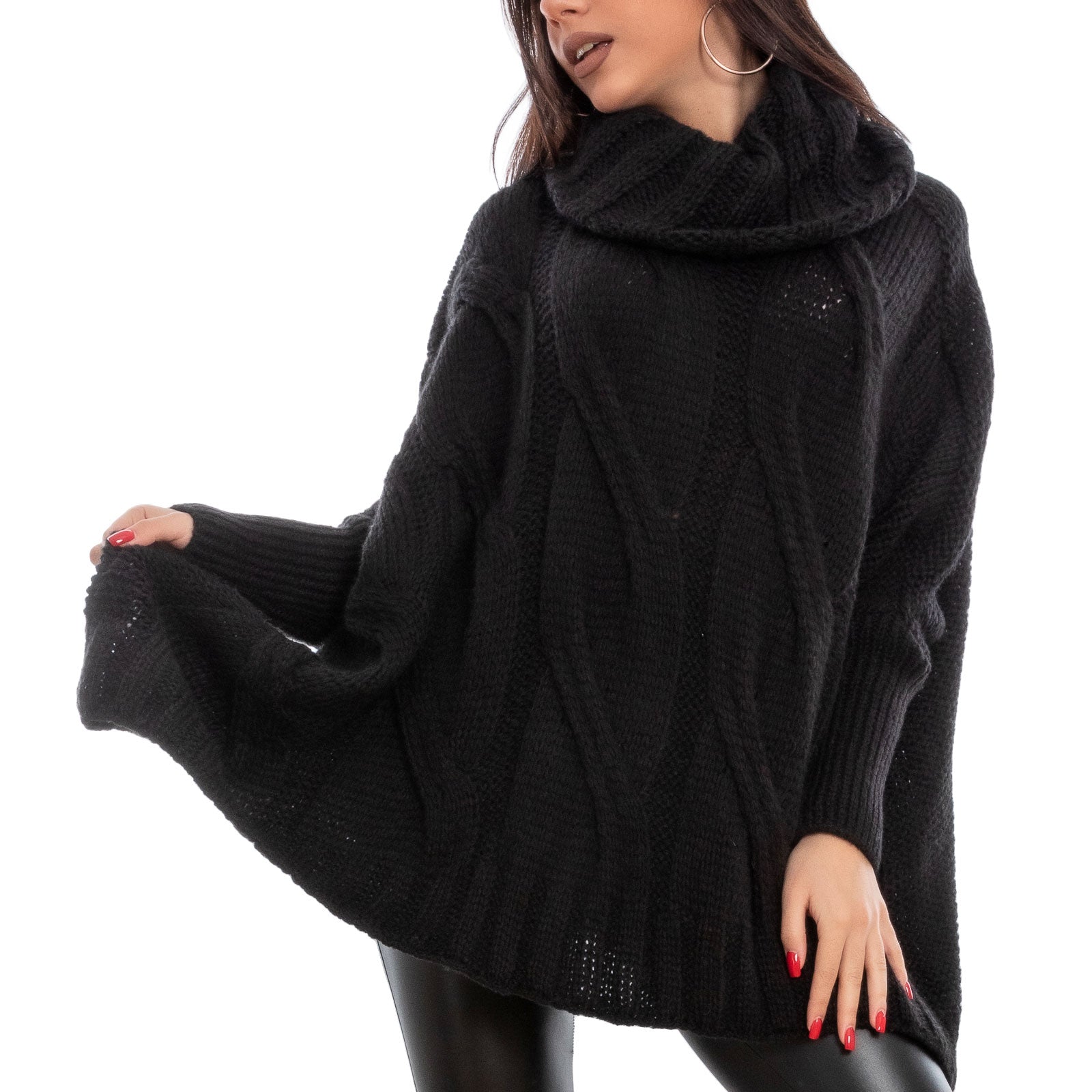 immagine-3-toocool-maglione-donna-oversize-dolcevita-vb-7198