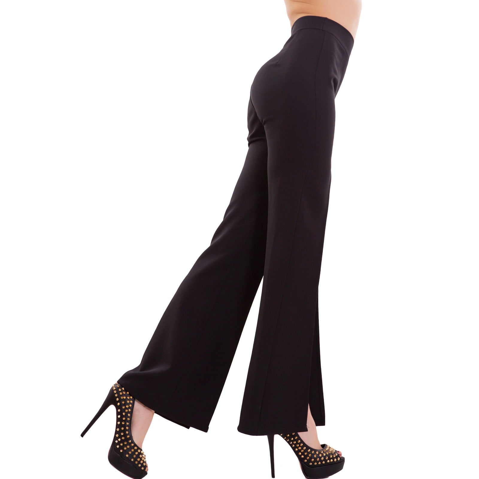 immagine-3-toocool-pantaloni-donna-campana-vita-cj-2573