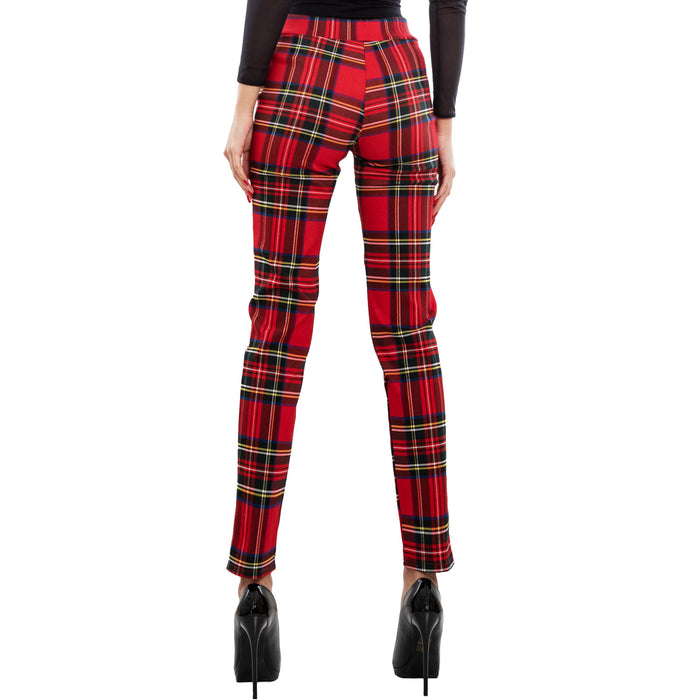 immagine-3-toocool-pantaloni-scozzesi-donna-fi-11017