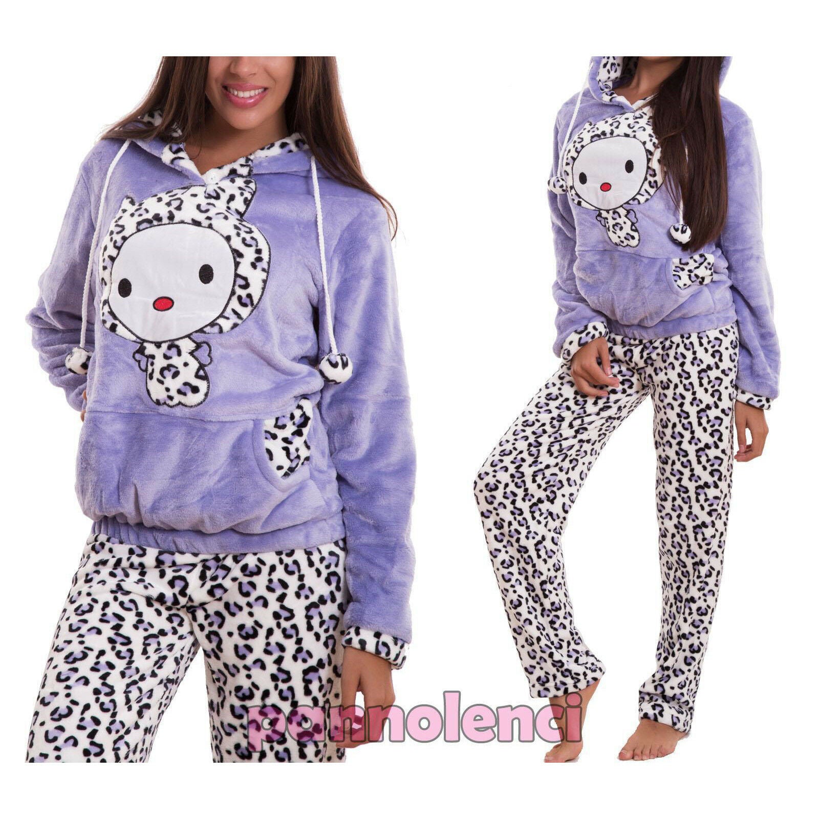 immagine-3-toocool-pigiama-donna-intimo-leopard-c307