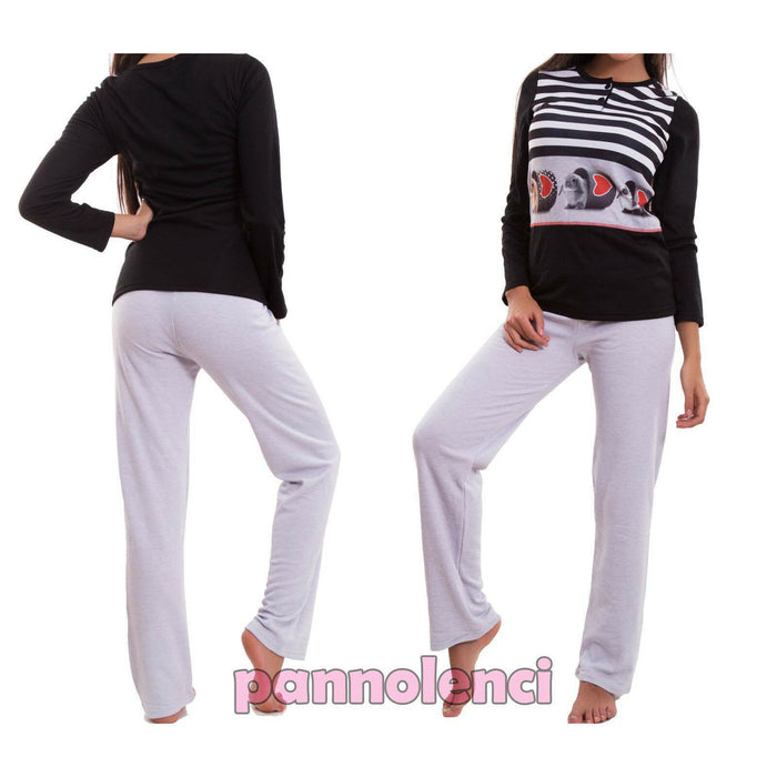 immagine-3-toocool-pigiama-donna-maglia-felpato-6067-mod