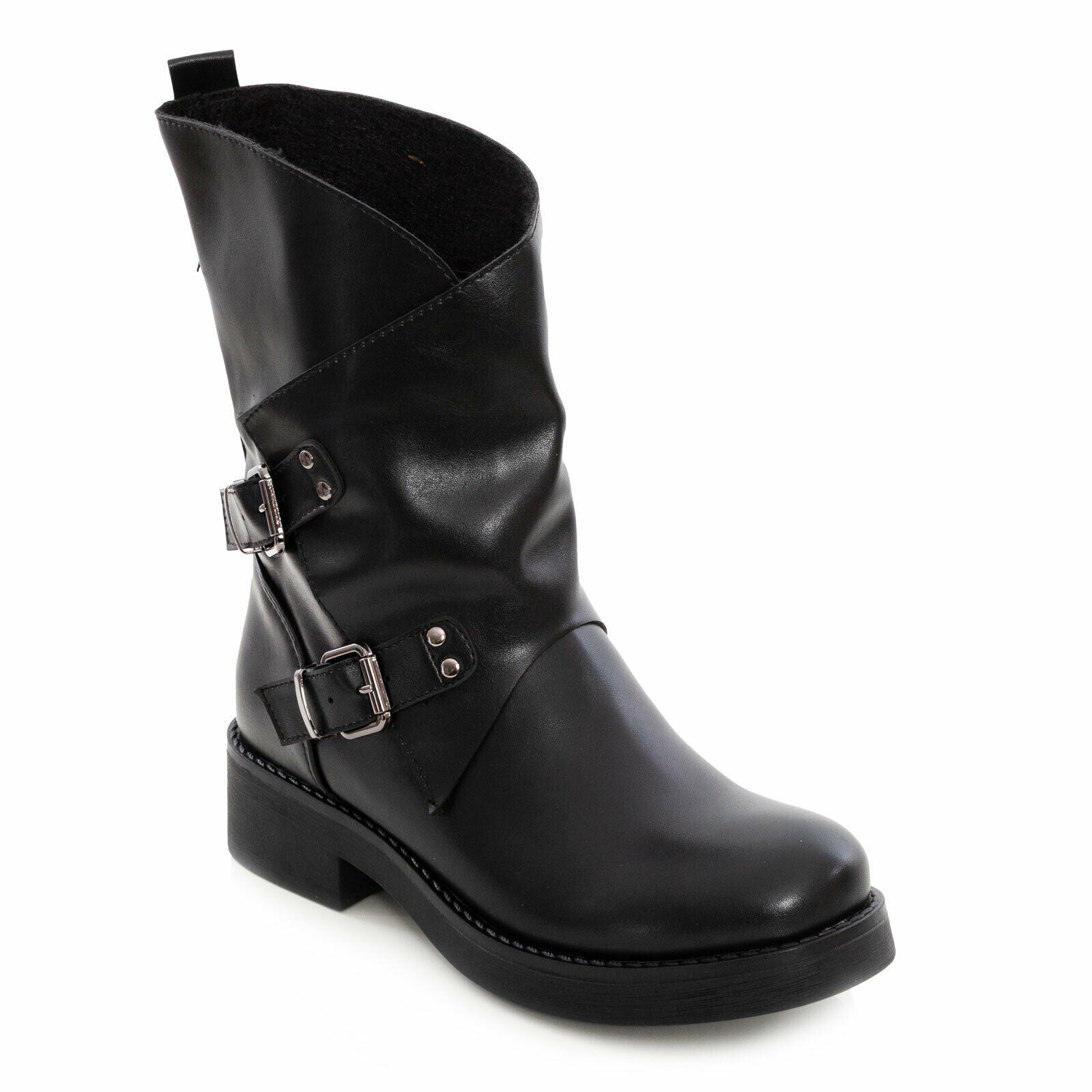 Stivali Donna Bassi Biker Motociclista G630 Stivali Donna Bassi Biker Motociclista G630