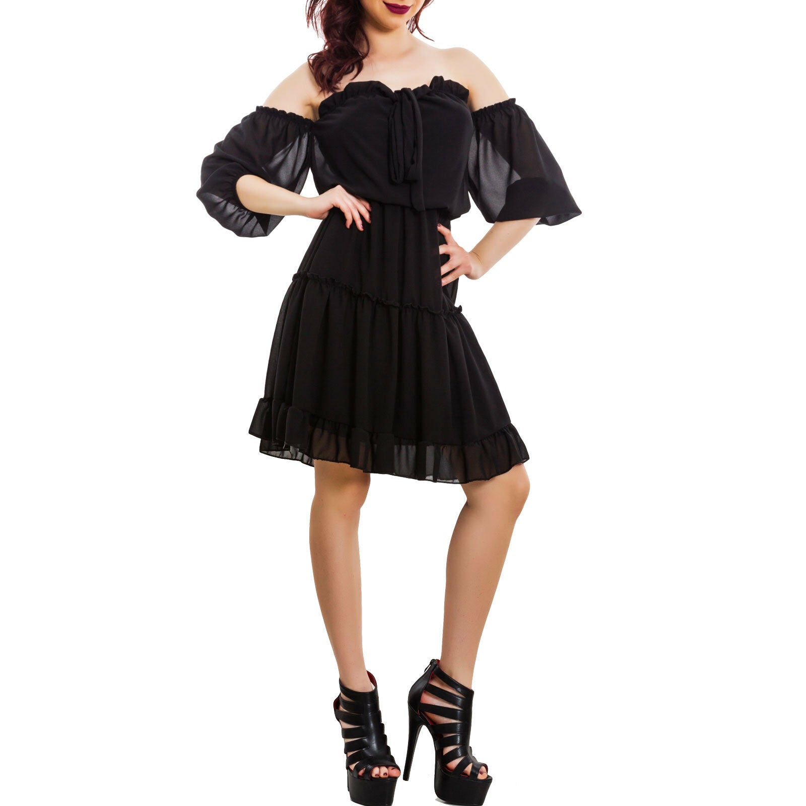 immagine-3-toocool-vestito-donna-abito-chiffon-vb-2388