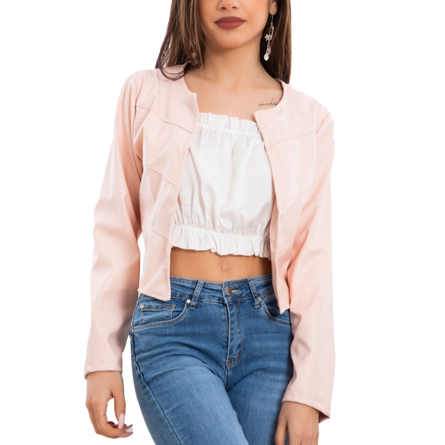 immagine-31-toocool-giacca-donna-corta-ecopelle-bolero-senza-chiusura-vi-2601