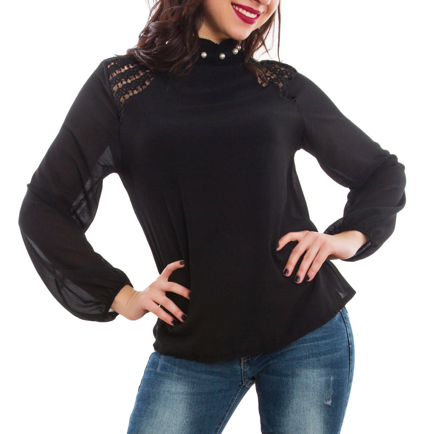 immagine-4-toocool-blusa-donna-velata-collo-wd-2261