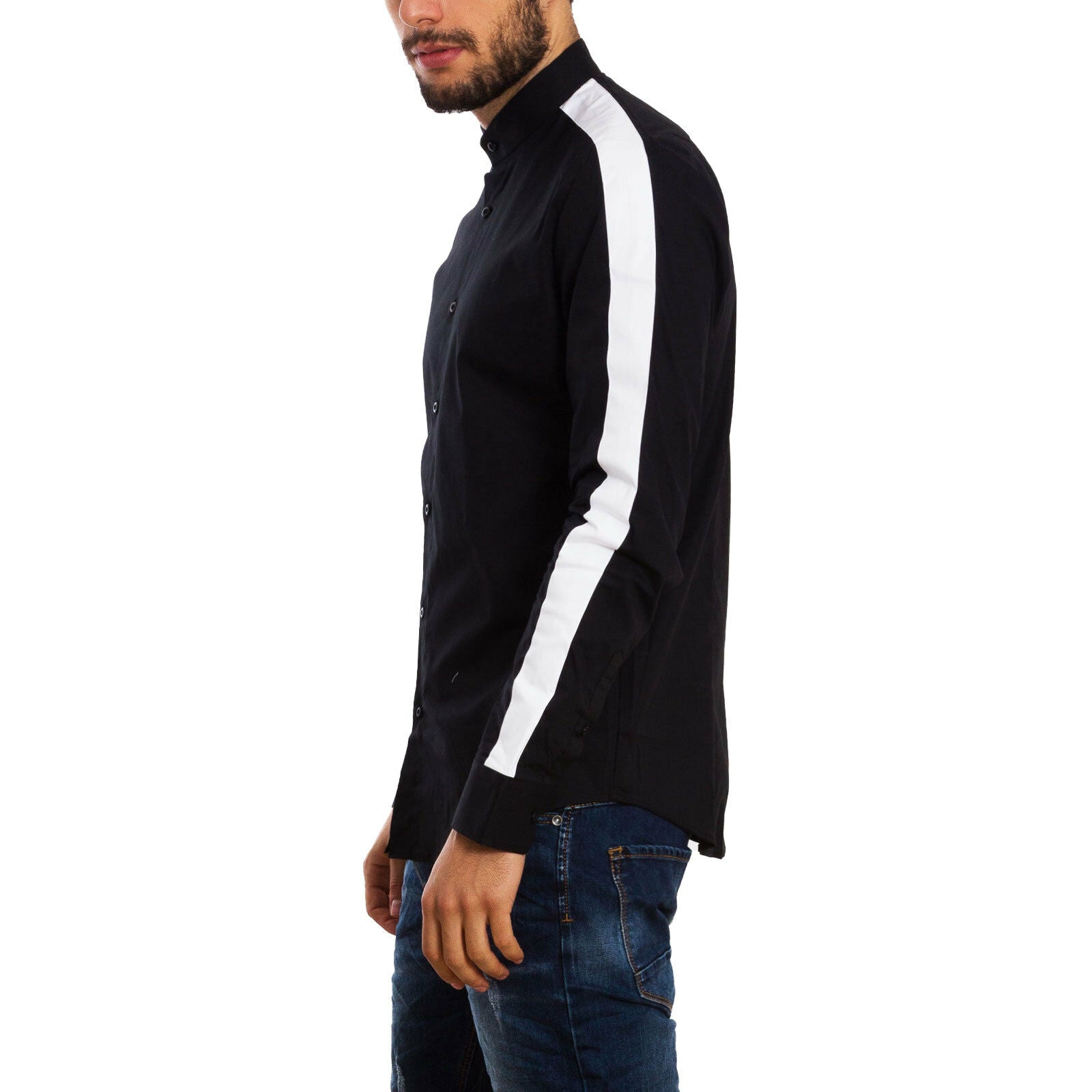immagine-4-toocool-camicia-uomo-bicolore-elegante-cg-3029