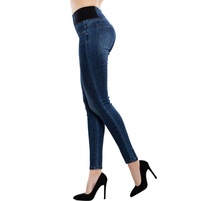 immagine-4-toocool-jeans-donna-vita-alta-pantaloni-curvy-s777