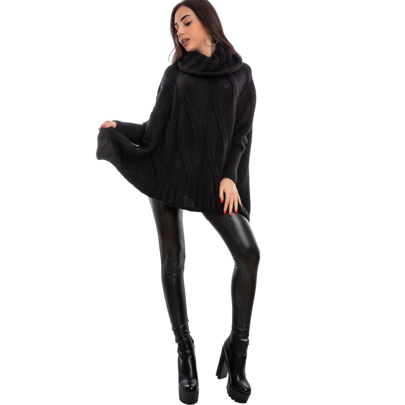 immagine-4-toocool-maglione-donna-oversize-dolcevita-vb-7198