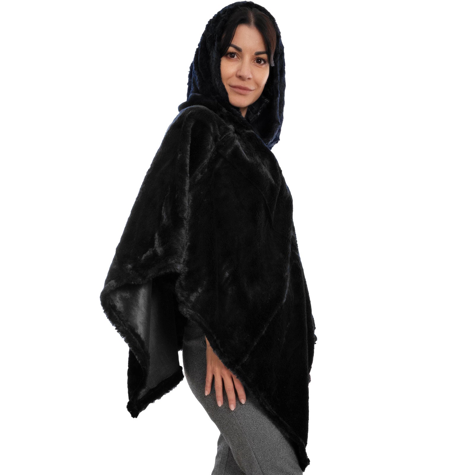 immagine-4-toocool-poncho-donna-mantella-eco-pelliccia-cappuccio-xsd-708