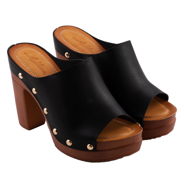 LEON 700 Zoccoli Sabot Pantofole Scarpe Pelle Uomo