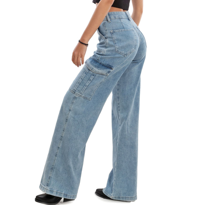 immagine-5-toocool-jeans-donna-palazzo-mom-fit-cargo-sj1177