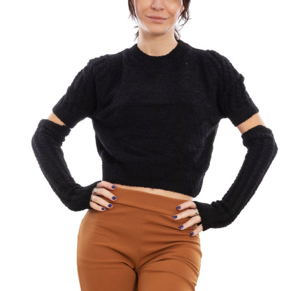 immagine-5-toocool-maglione-donna-corto-maniche-staccate-guanti-mbo12545