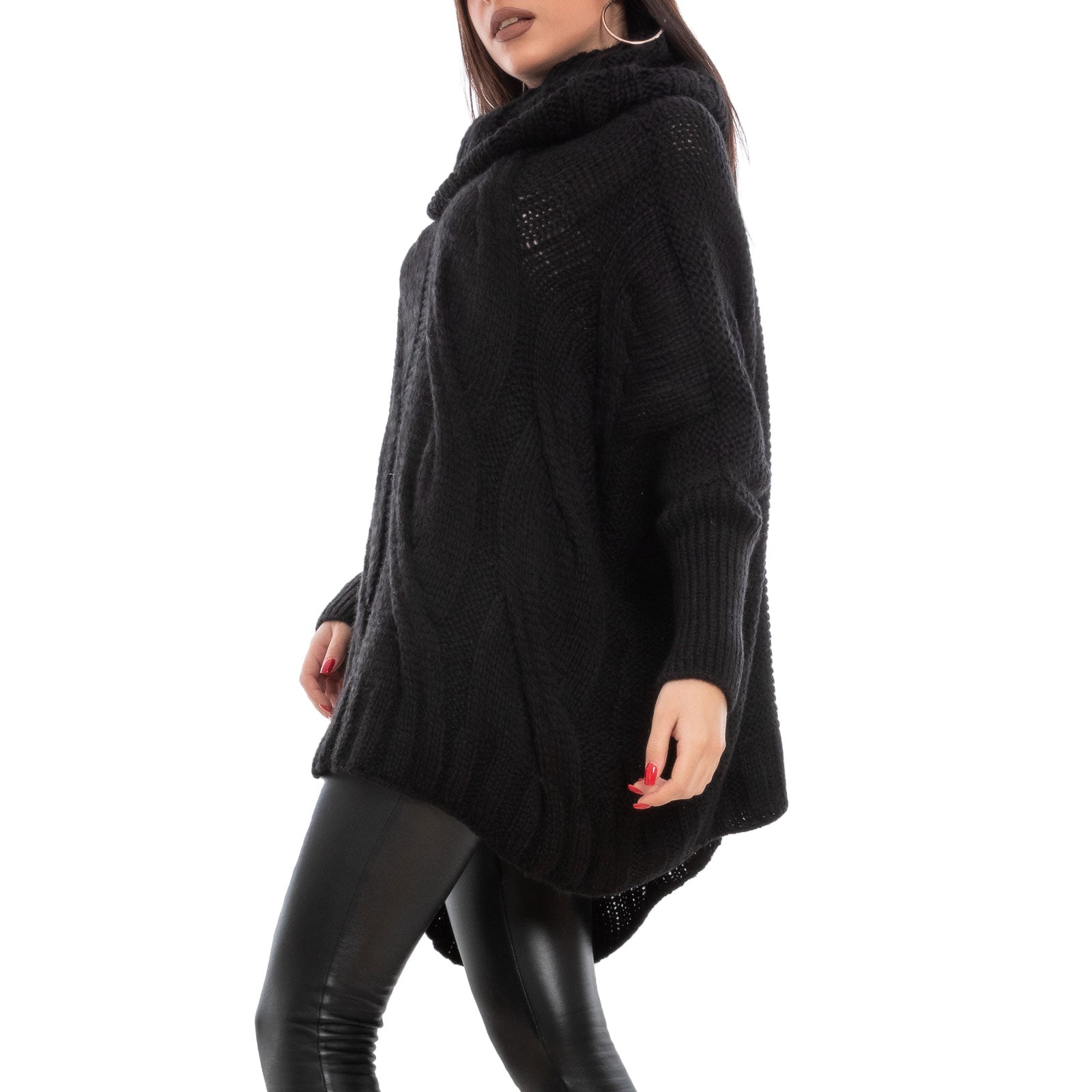 immagine-5-toocool-maglione-donna-oversize-dolcevita-vb-7198