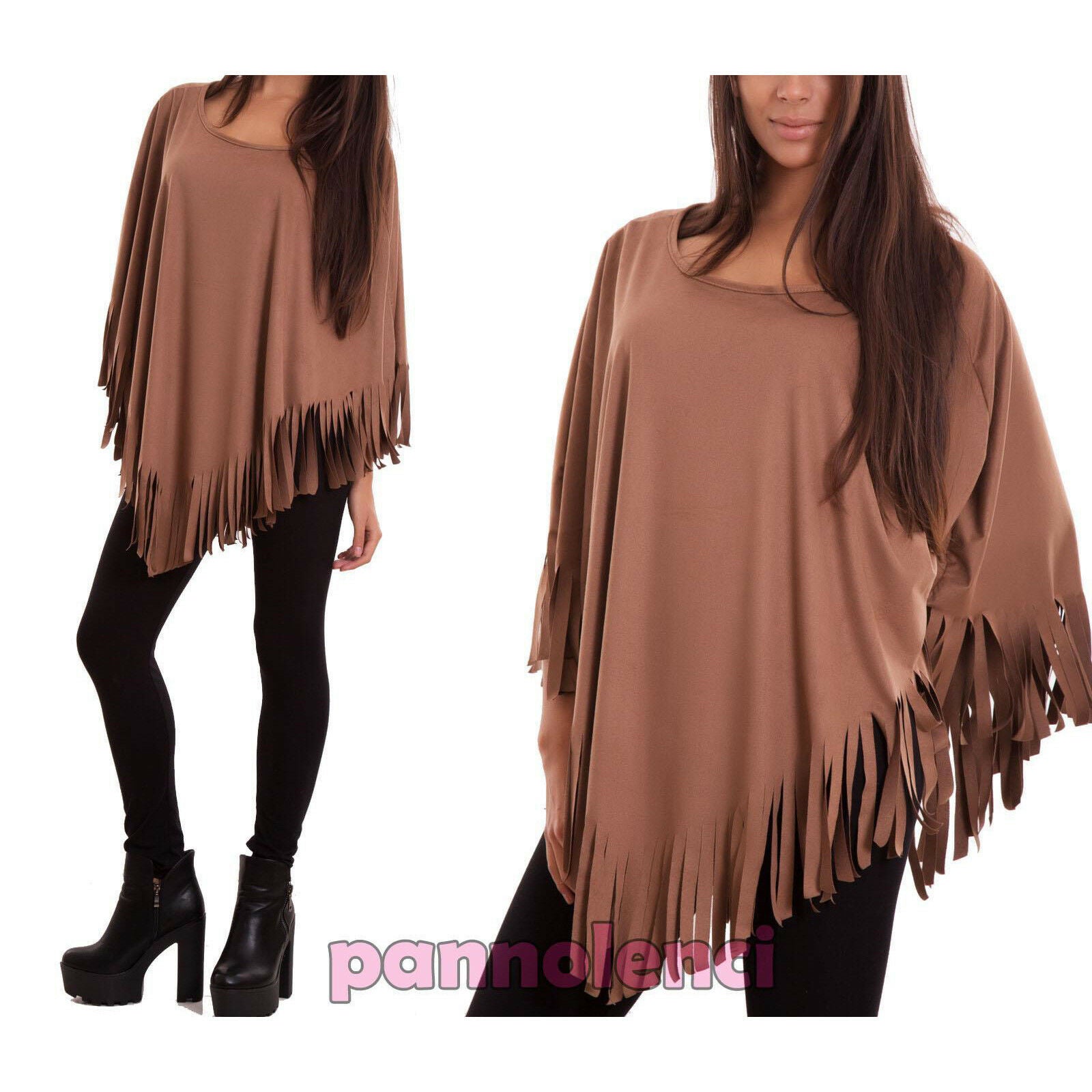 immagine-5-toocool-poncho-donna-maglia-scamosciato-cj-1759