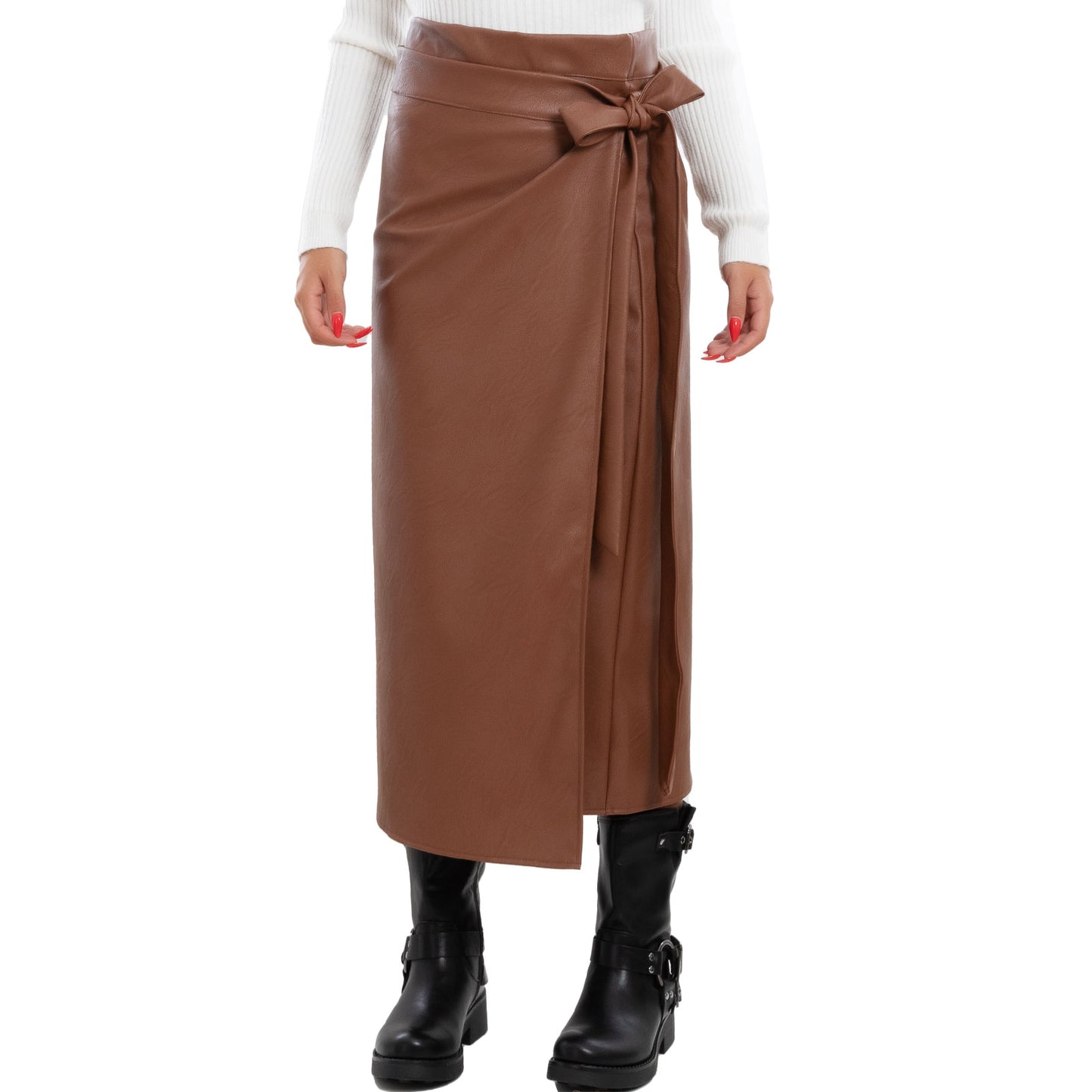 immagine-6-toocool-gonna-donna-longuette-effetto-pelle-vb-6113