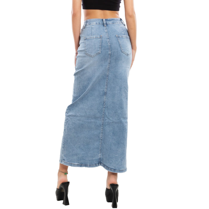 immagine-6-toocool-gonna-lunga-longuette-jeans-spacco-frontale-wh-101