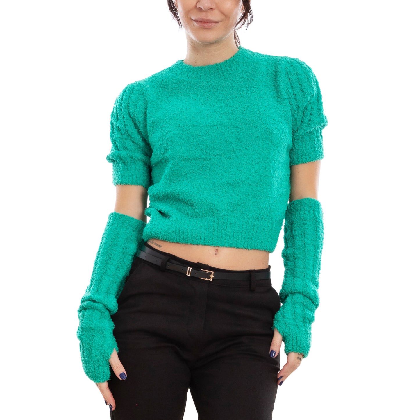 immagine-6-toocool-maglione-donna-corto-maniche-staccate-guanti-mbo12545