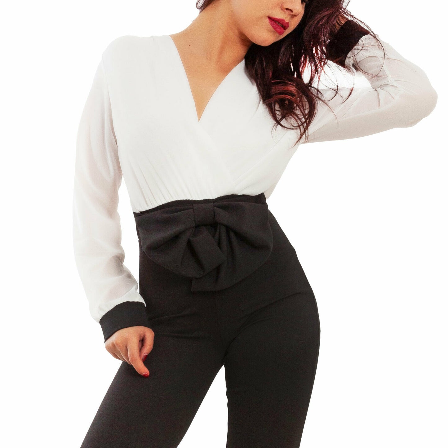 immagine-6-toocool-overall-donna-elegante-fiocco-jl-2601