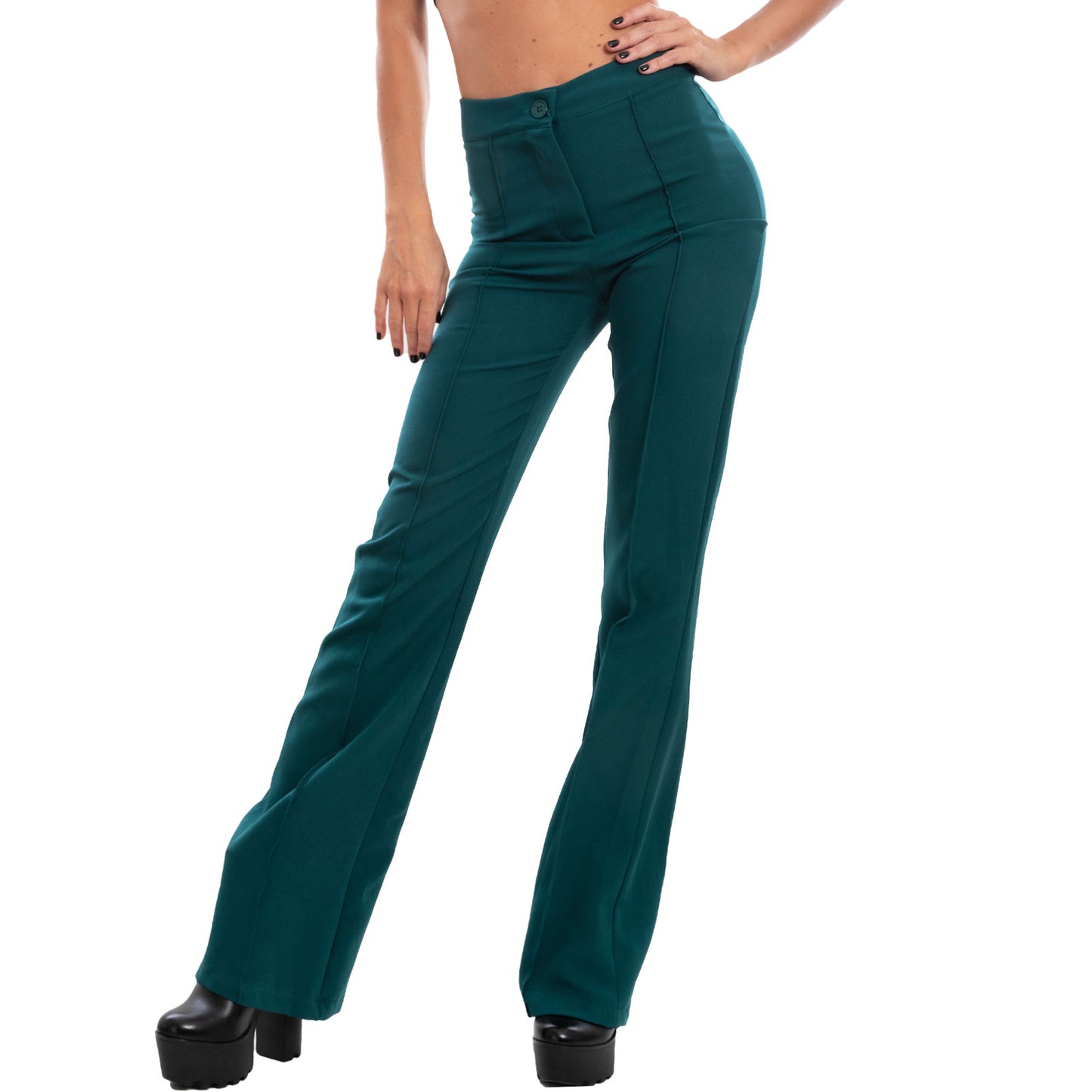 immagine-6-toocool-pantaloni-donna-campana-flare-zampa-elefante-vb-6436