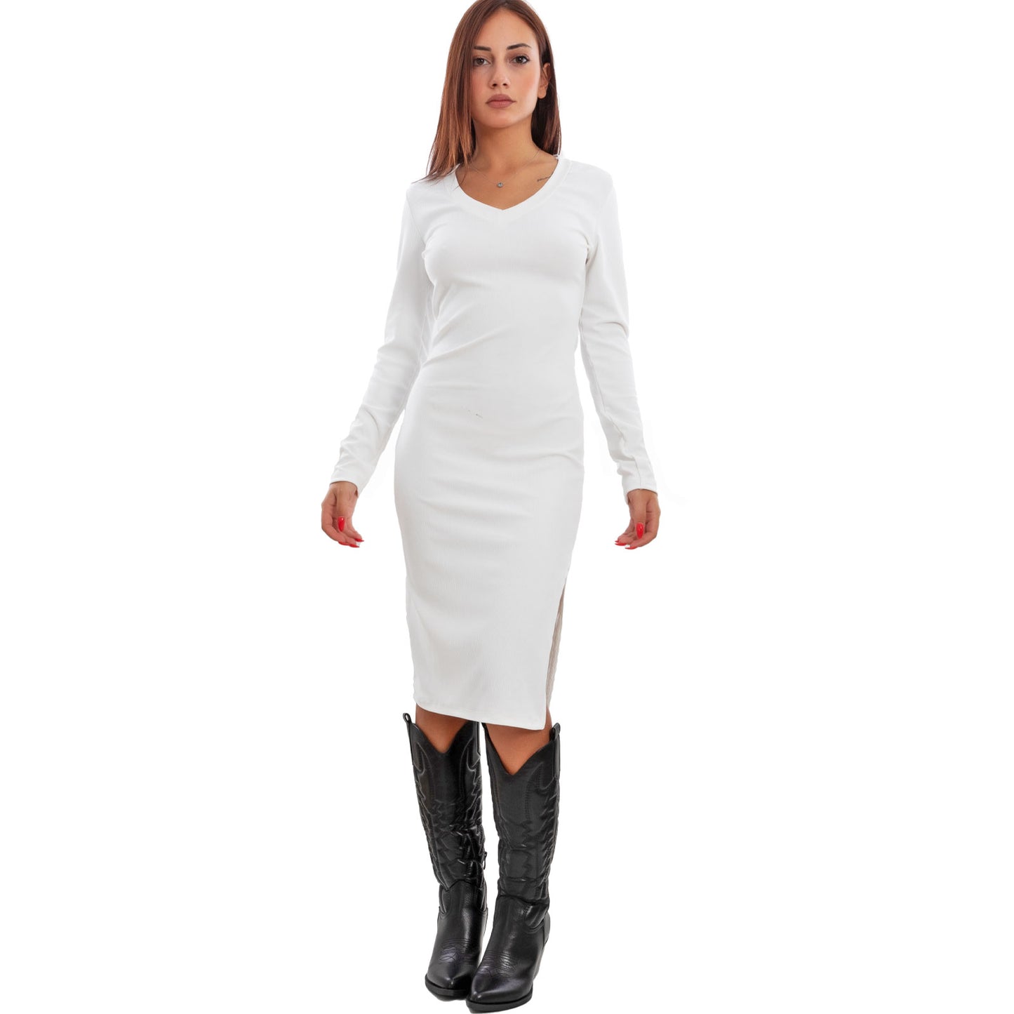 immagine-6-toocool-vestito-donna-abito-a-costine-longuette-vi-3570