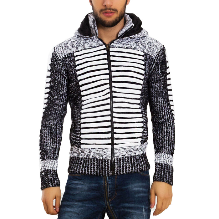 immagine-7-toocool-cardigan-uomo-cappuccio-ecopelliccia-b317